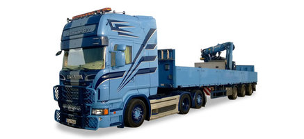 Scania R TL building materials semitrailer